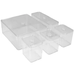 Gifi Aménagement Salle De Bain^Organisateur tiroir salle de bain transparent x5