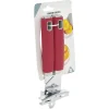Hot Gifi Ouvre boîte inox avec manche en polypropylène rouge