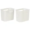 Gifi Rangement|Paniers à linge blancs design perforé 7 L x2