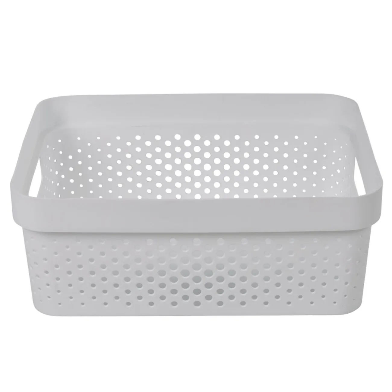 Gifi Entretien Du Linge|Panière bac de rangement 11 L blanc