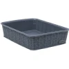 Gifi Entretien Du Linge|Panière bleue effet tressé 2 L