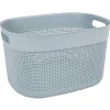 Gifi Entretien Du Linge|Panière de rangement gris 18 L