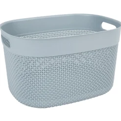 Gifi Entretien Du Linge|Panière de rangement gris 18 L
