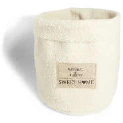 Gifi Rangement|Panière laine bouclée beige H26cm