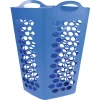 Gifi Entretien Du Linge|Panière à linge flexible 70 L bleue
