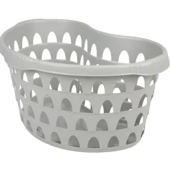 Gifi Entretien Du Linge|Panière à linge ovale gris