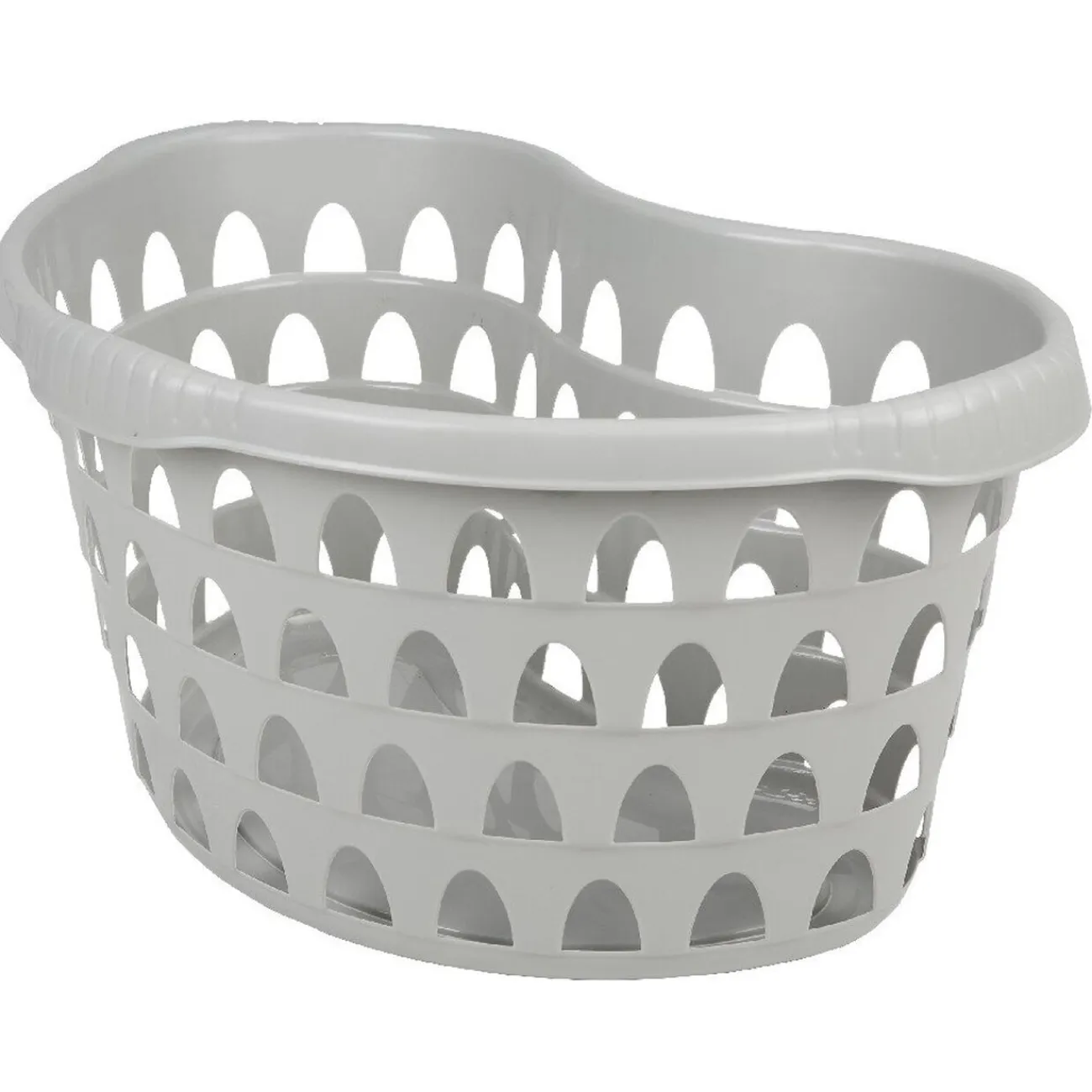 Gifi Entretien Du Linge|Panière à linge ovale gris