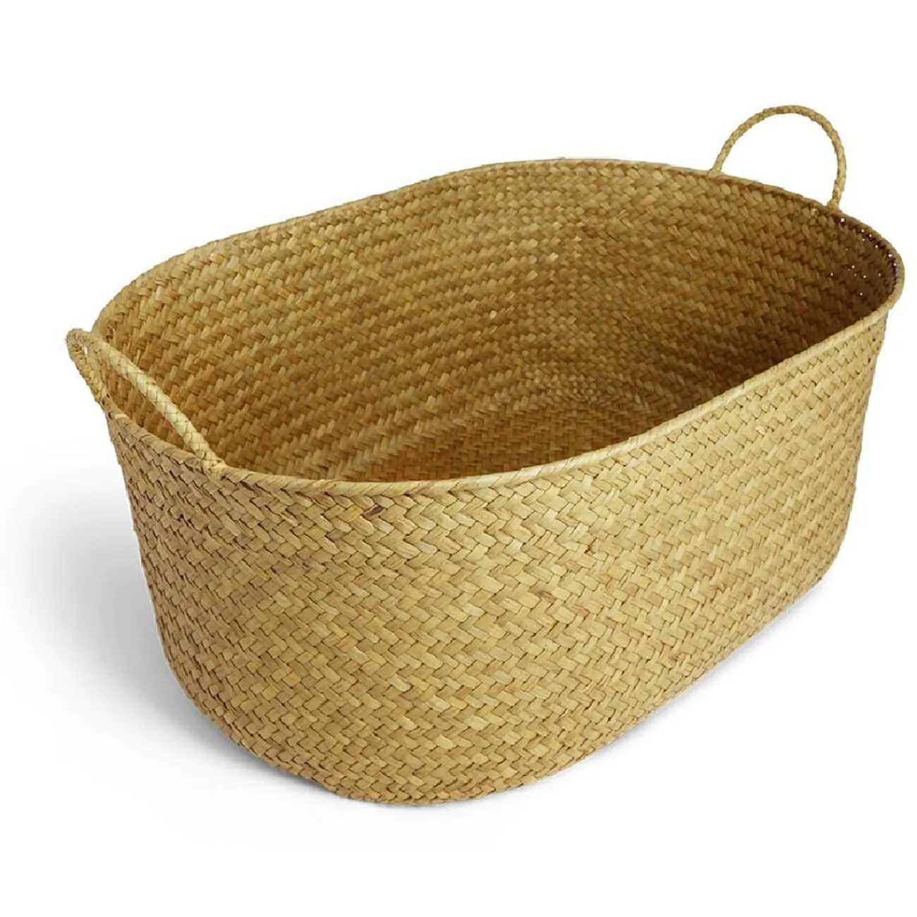 Gifi Rangement|Panière rectangulaire jonc de mer 50x34xH19cm