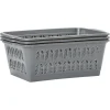 Gifi Rangement|Panière rectangulaire L.30 cm plastique x3