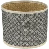 Gifi Rangement|Panière ronde fibre tressée noir naturel Ø24xH.19 cm