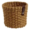 Gifi Rangement|Panière ronde naturelle papier tressée Ø16xH12,5cm moyen modèle