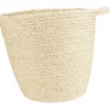 Gifi Rangement|Panière ronde osier tressé naturel à suspendre Ø30xH30 cm