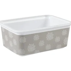 Gifi Rangement|Panière salle de bain design fleur 3 L