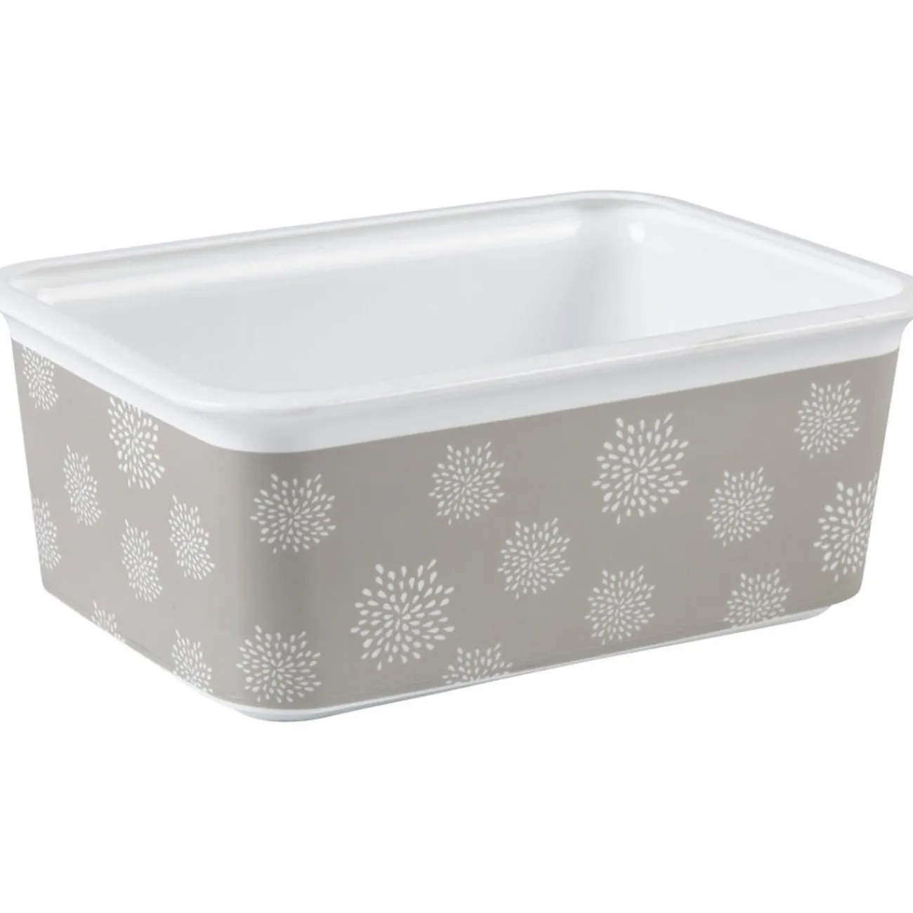 Gifi Rangement|Panière salle de bain design fleur 3 L