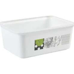 Gifi Rangement|Panière salle de bain 3 L design fleur