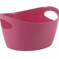 Gifi Rangement|Panière salle de bain rose