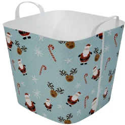 Gifi Rangement|Panière souple 25 L design Noël
