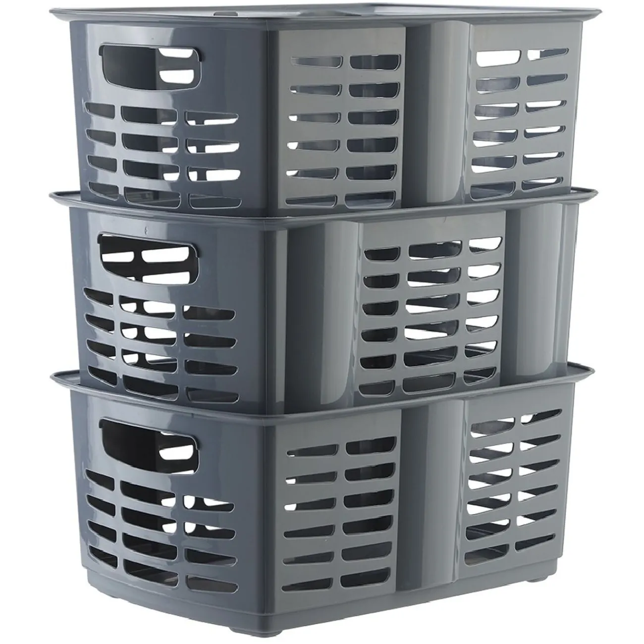 Gifi Entretien Du Linge|Panière superposable 9.3 L x3