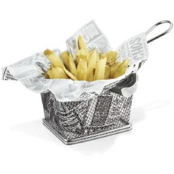 New Gifi Papier absorbant à frites design noir blanc
