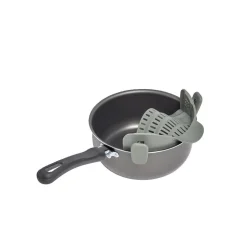 Sale Gifi Passoire casserole à clips silicone gris