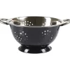 Clearance Gifi Passoire ronde en inox noir et gris