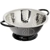 Discount Gifi Passoire ronde en inox noir et gris