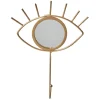 Gifi Rangement|Patère 1 crochet déco forme oeil miroir effet laiton or