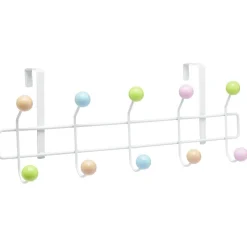Gifi Rangement|Patère de porte multicolore 10 crochets