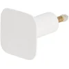 Gifi Rangement|Patère murale carrée blanc polyrésine 4,3x4,3cm