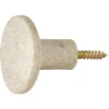 Gifi Rangement|Patère murale ronde beige polyrésine Ø5cm