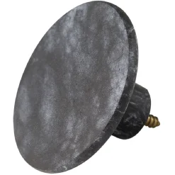 Gifi Rangement|Patère murale ronde imitation marbre noir polyrésine Ø8cm