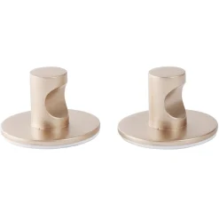 Gifi Rangement|Patère murale ronde métal rose Ø4,3cm x2
