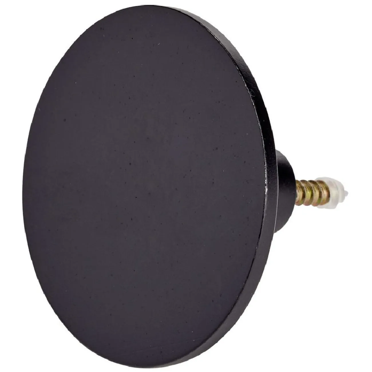 Gifi Rangement|Patère murale ronde noir polyrésine Ø8cm