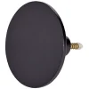Gifi Rangement|Patère murale ronde noir polyrésine Ø5cm