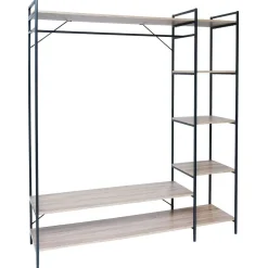 Gifi Rangement|Penderie bois XXL 6 étagères 160x40xH180cm