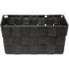 Gifi Rangement|Petit panier noir effet tressé
