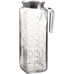Best Gifi Pichet en verre avec couvercle 1,2L