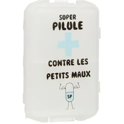 Gifi Bien-Être^Pilulier avec décor plastique