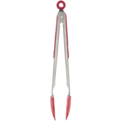 Gifi Pince à viande en inox plastique rouge gris