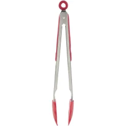 Sale Gifi Pince à viande inox et silicone rouge