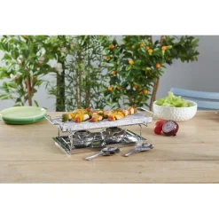 Clearance Gifi Plancha pierre à cuire marbre avec plateau métal