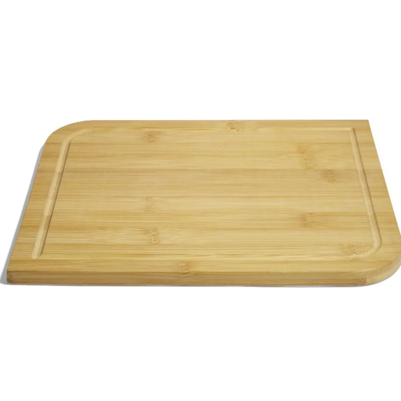 Hot Gifi Planche à découper bambou naturel 30x24x1,2cm