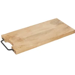 Sale Gifi Planche à découper bois avec poignée métal