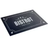 Outlet Gifi Planche à découper en verre design Bistrot noir blanc