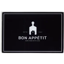 Outlet Gifi Planche à découper en verre design Bon appétit - 30x20cm