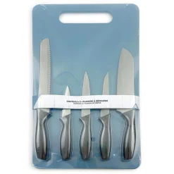 Discount Gifi Planche à découper et couteau x5