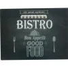 Gifi Planche à découper noire design bistrot