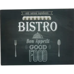 Gifi Planche à découper noire design bistrot