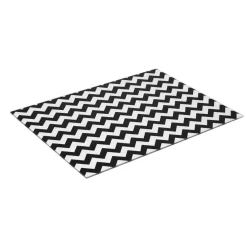 Gifi Planche à découper noire et blanche motif zigzag