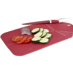 Online Gifi Planche à découper pliable 3 en 1 avec couteau inox